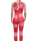 Bandana Jumpsuit With Scarf