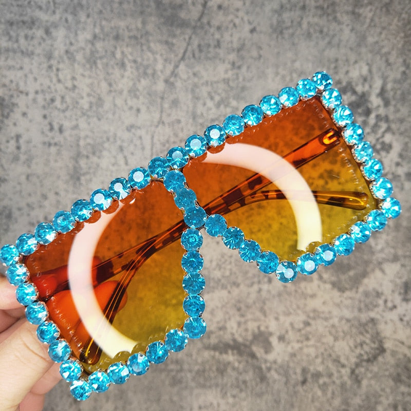 Oversized Crystal Sunglasses