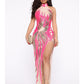 Sequin Palms Dress