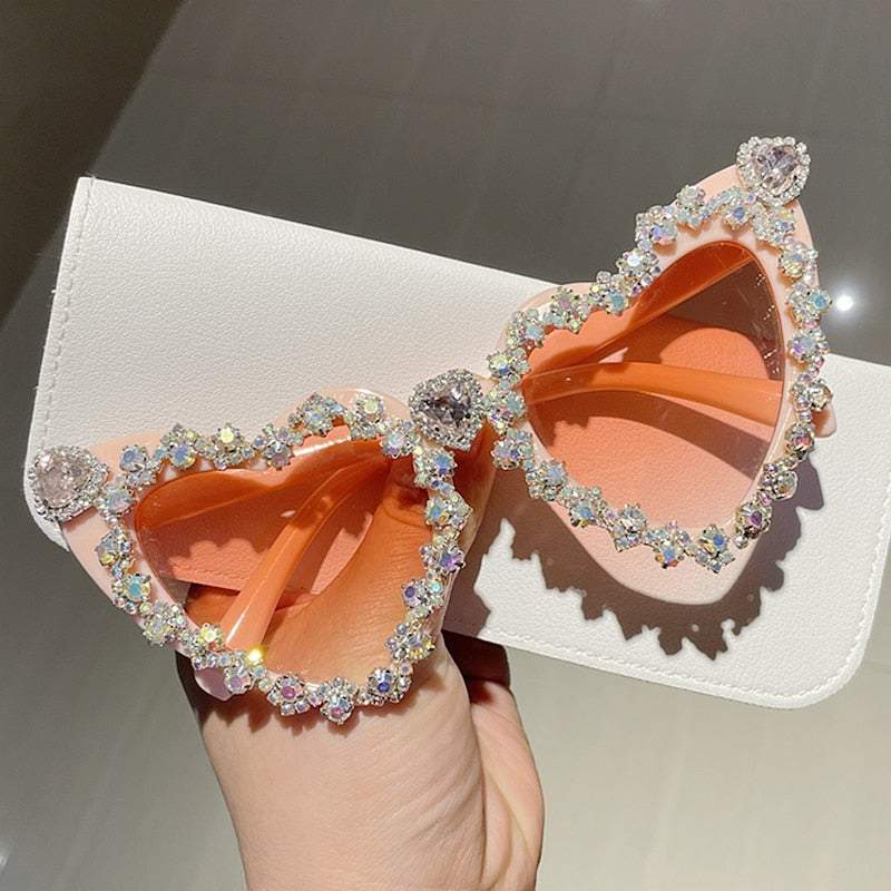 Heart Bling Sunglasses