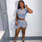 Black Sheer Mesh 2 Pcs Set