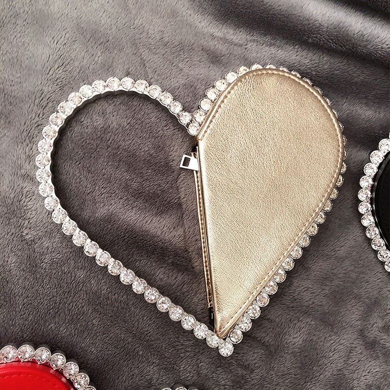 Heart Shaped Diamond Clutch