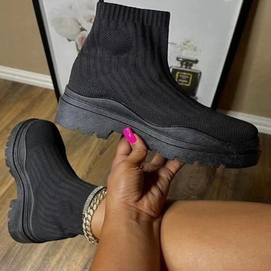 Sock Platform Boots