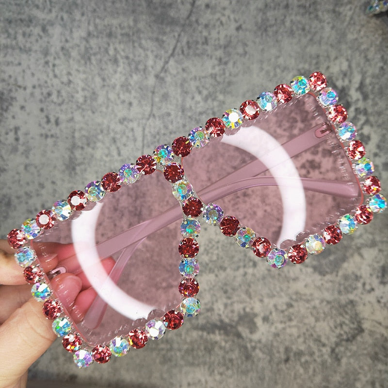 Oversized Crystal Sunglasses