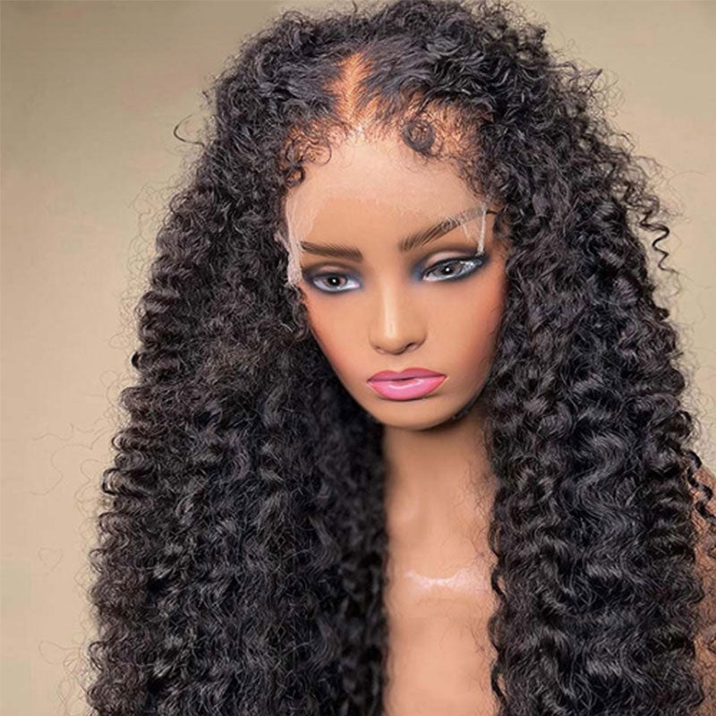 Kinky Curly Transparent Lace Wig