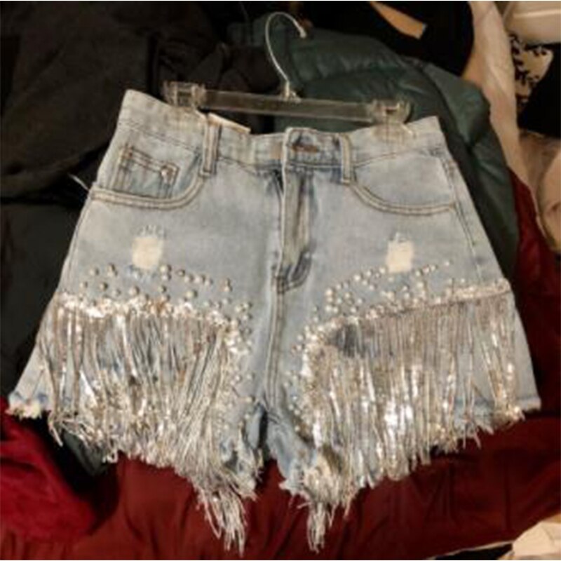 Pearl Denim Shorts