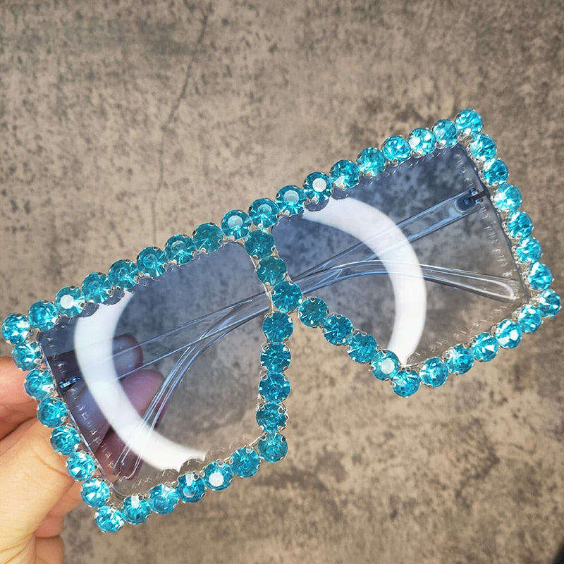 Oversized Crystal Sunglasses