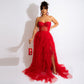 See Through Corset Maxi Dress