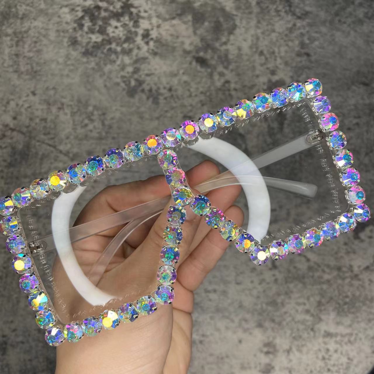 Oversized Crystal Sunglasses