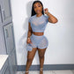 Black Sheer Mesh 2 Pcs Set