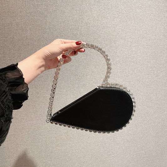 Heart Shaped Diamond Clutch