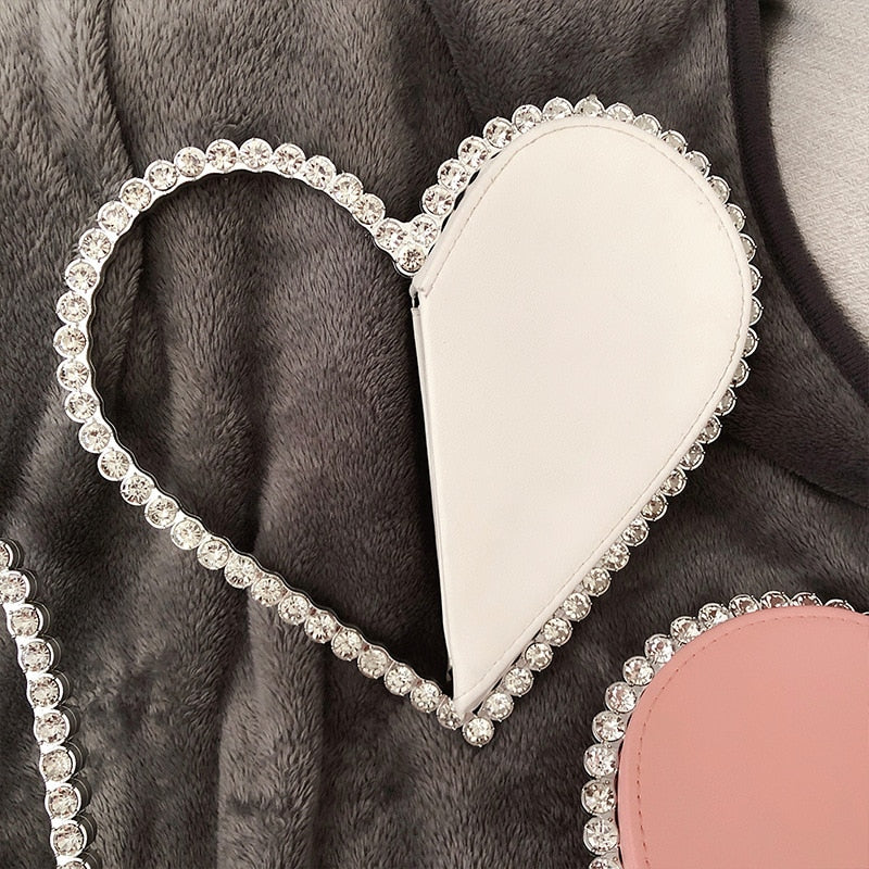 Heart Shaped Diamond Clutch