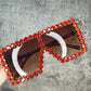 Oversized Crystal Sunglasses