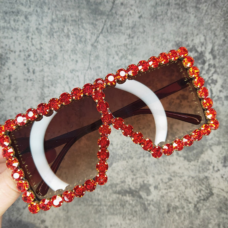 Oversized Crystal Sunglasses