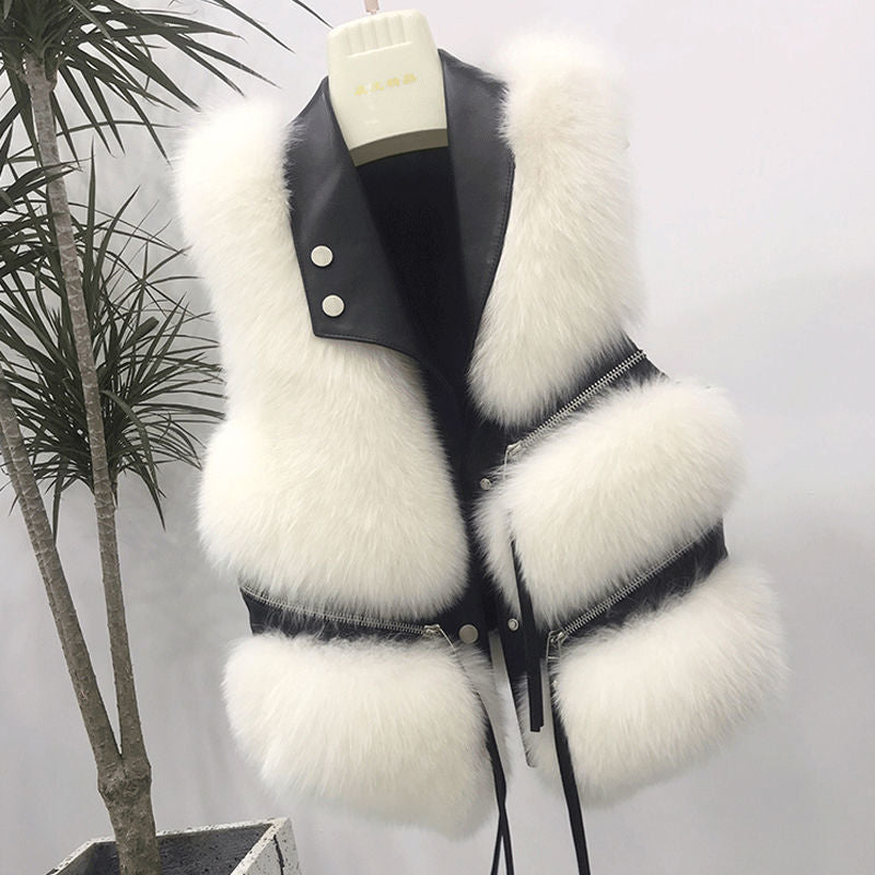 Faux Fur Vest Coat