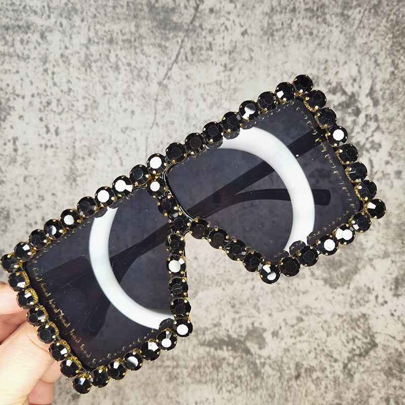 Oversized Crystal Sunglasses