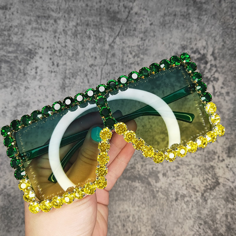 Oversized Crystal Sunglasses