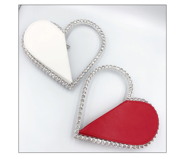 Heart Shaped Diamond Clutch