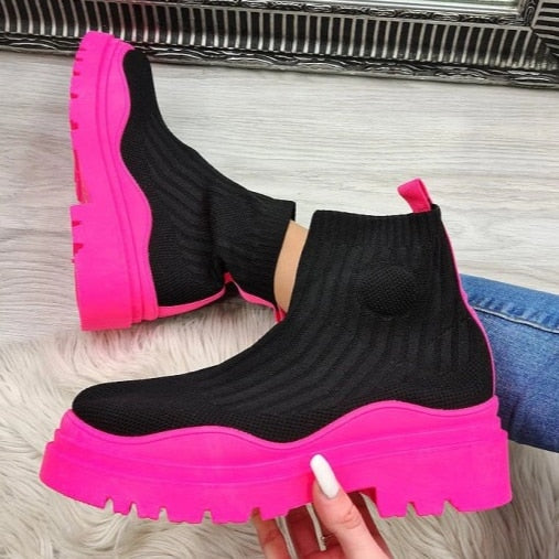 Sock Platform Boots