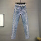 Slim Diamonds High Waisted Jeans