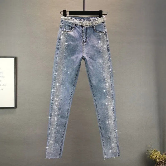Slim Diamonds High Waisted Jeans