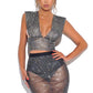 Shiny Rhinestones See Through Set