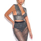 Shiny Rhinestones See Through Set