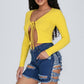 Dark/Light Blue Ripped Jean Shorts