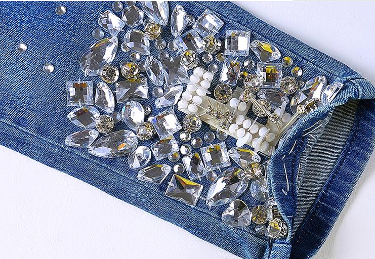 Luxury Rhinestones Diamond Jeans