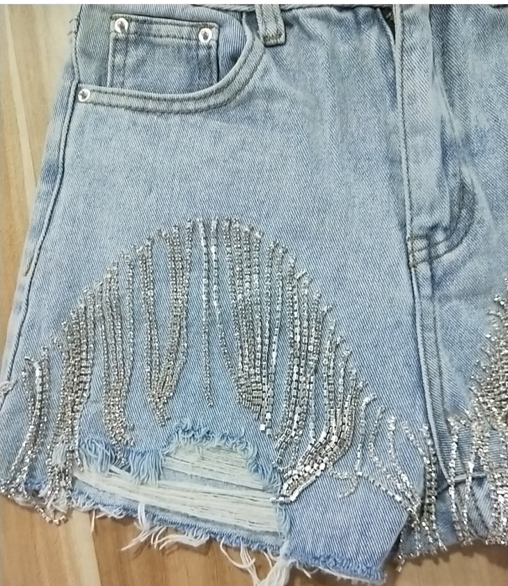 Hanging Ice Jean Shorts