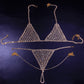 Mesh Crystal Bikini Set