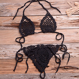 In A Daze 2 Piece Crochet Sexy Bikini/lingerie