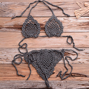 In A Daze 2 Piece Crochet Sexy Bikini/lingerie