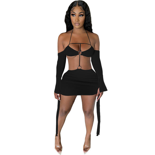 Sheering The Day Away 2 Pcs Swim Cover Up Set