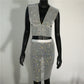 Shiny Rhinestones See Through Set