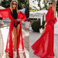 Long Sheer Bikini Cover Up