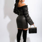 Off Shoulder Bubble Set