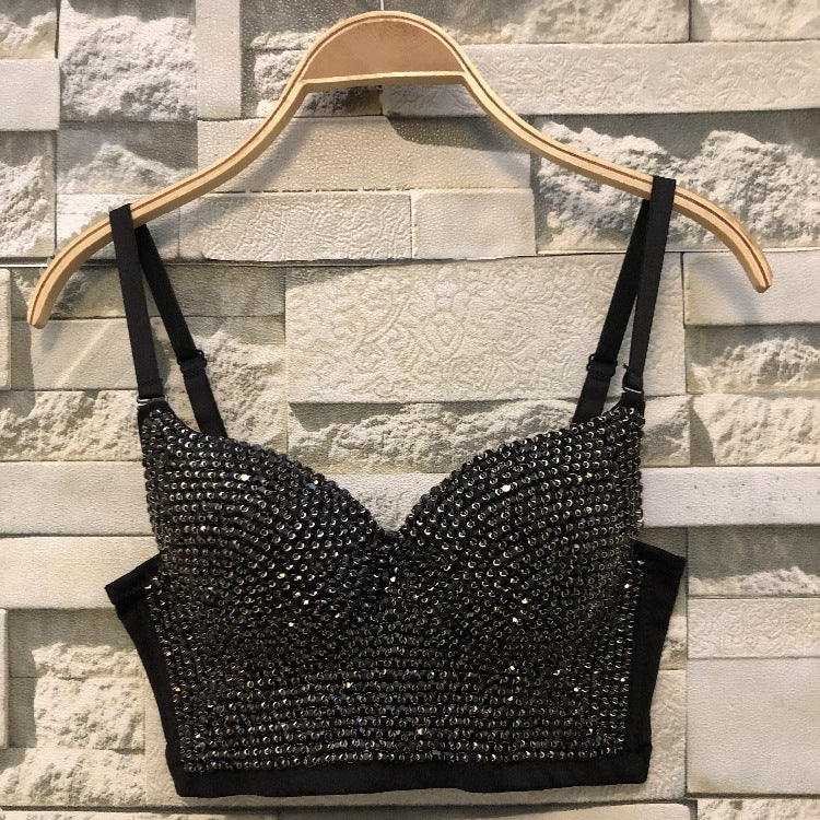 Vanessa - Rhinestone Diamond Corset Bralette