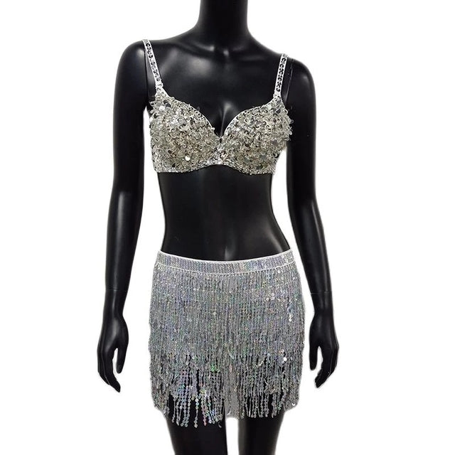 Shiny Sequined 2 Piece Set