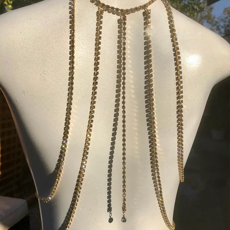 Rhinestone Back Chain