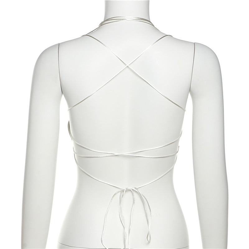 Asymmetrical Cut Out Crop Top