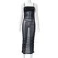 Sheer Mesh Black Maxi Dress