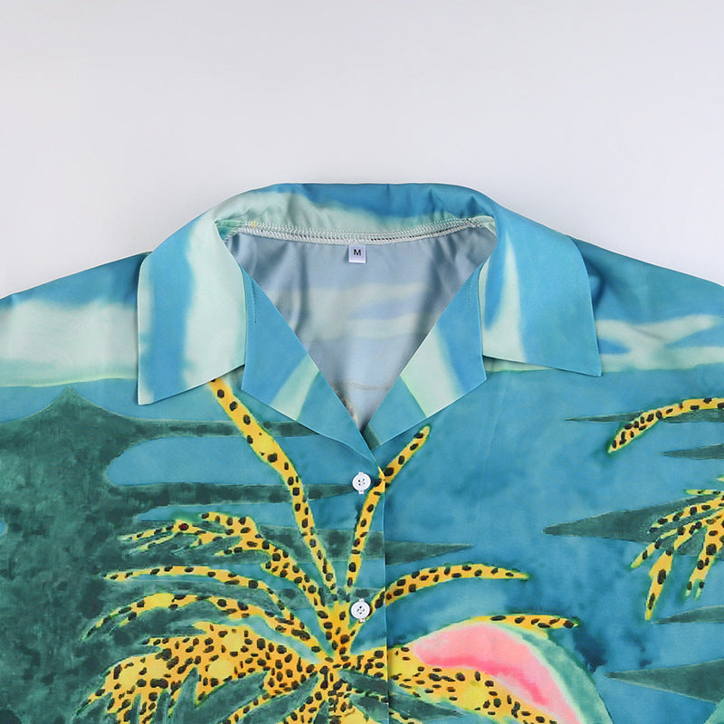 Tropical Printed Blouse