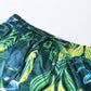 Green Printed Satin 2 Pcs Set
