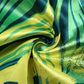 Green Printed Satin 2 Pcs Set
