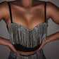 Sexy Diamond Tassel Top