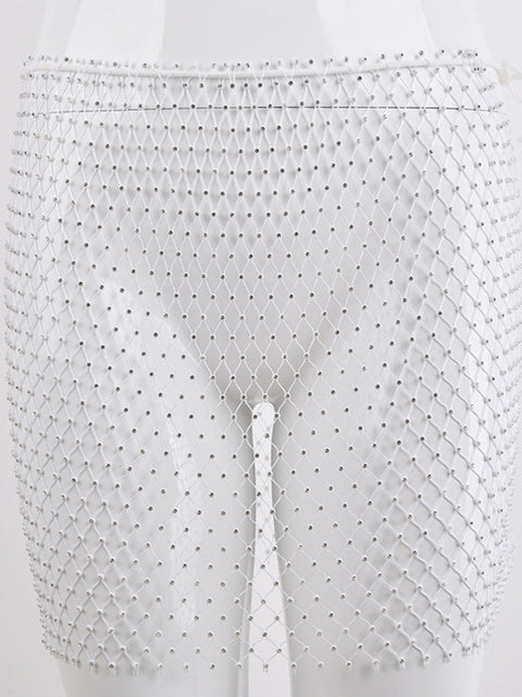 Diamond Waters Fishnet Skirt