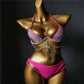 Sexy Rhinestone Bikini Set