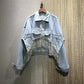 Rhinestone Tassel Jean Jacket