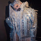 Blue Rhinestone Denim Jacket